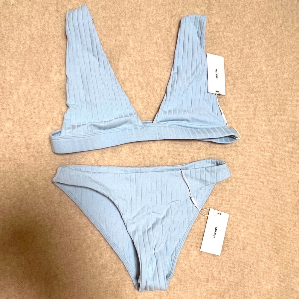 MIKOH Iceland blue bikini